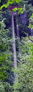 長(zhǎng)長(zhǎng)的懸橋景觀