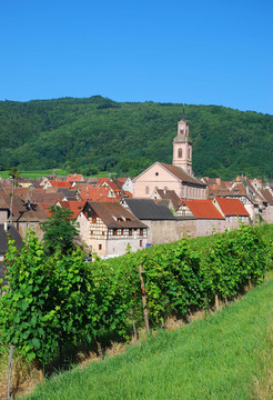 在阿爾薩斯weltbekannterweinort Riquewihr