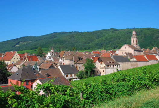 在阿爾薩斯weltbekannterweinort Riquewihr