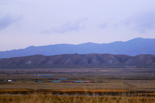 草原 草地 牧場(chǎng) 遠(yuǎn)山 高原