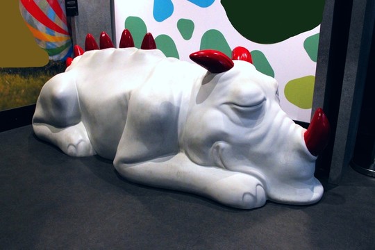 獨角獸 雕塑 犀牛 玩具 卡通
