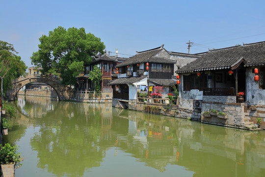 楓涇古鎮(zhèn) 江南水鄉(xiāng) 江南古鎮(zhèn)