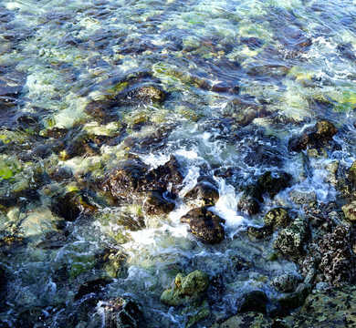 清澈的海水