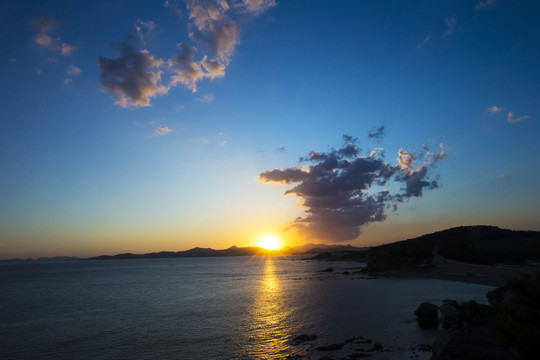 大海夕陽
