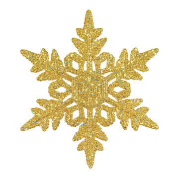 金色圣誕雪花