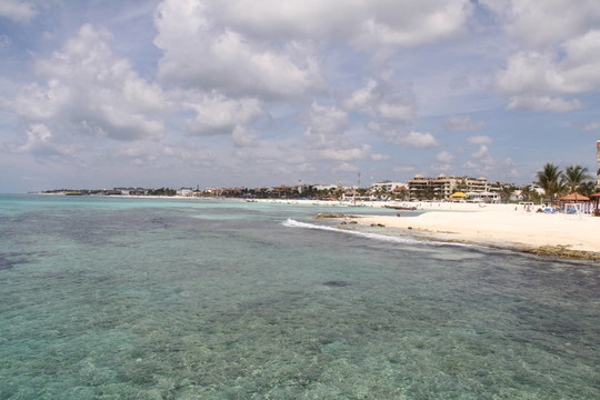 墨西哥美麗的海灘海岸
