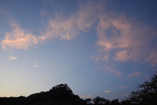 花溪公園晚霞