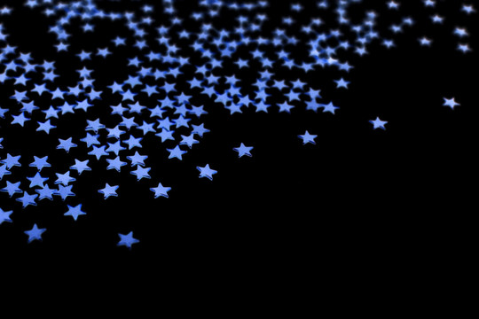 許多藍色的星星