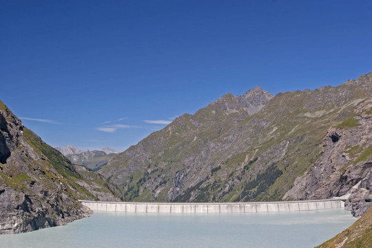 瑞士沃利斯水庫bergsee施派歇爾湖山Berge