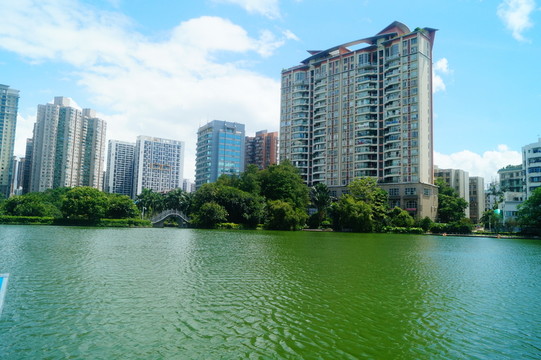 湖泊池塘風(fēng)光