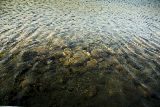 清澈的水