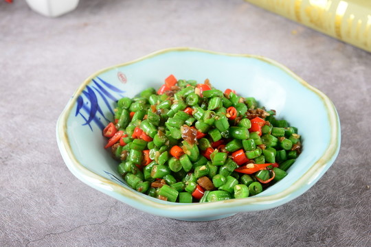 欖菜四季豆