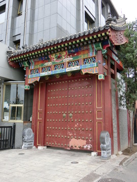 古建宅院門  中式大門