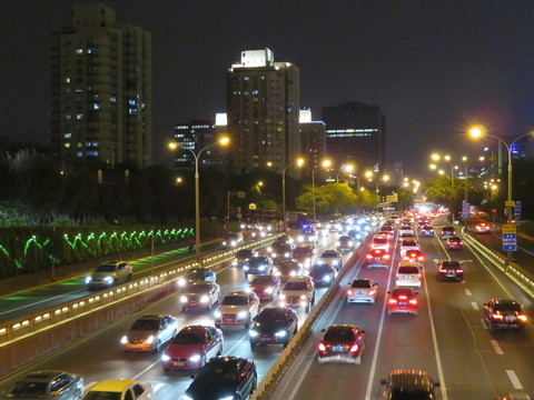 北京西二環(huán)夜景