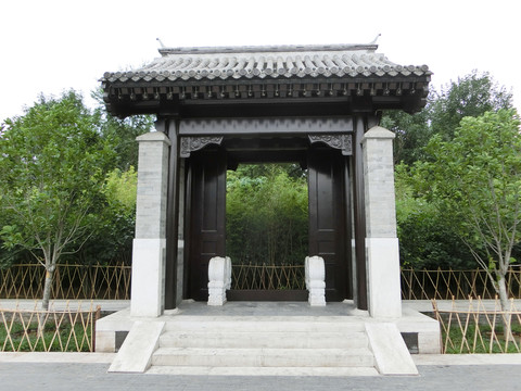 中式庭院大門