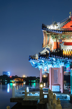 圓明新園夜景