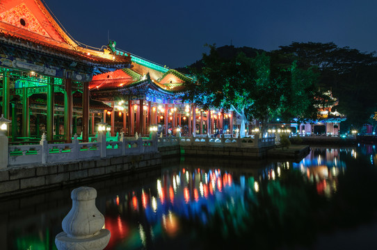 圓明新園夜景