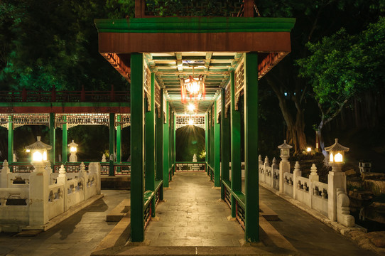 圓明新園夜景
