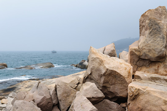 外伶仃島海邊
