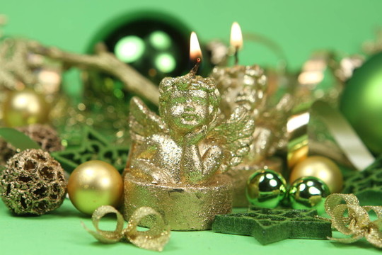 綠色圣誕裝飾