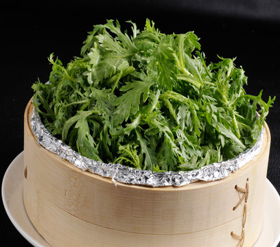 粉蒸茼蒿