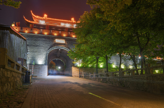 中國(guó)蘇州古城墻風(fēng)光