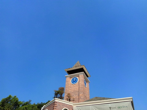 客家鐘樓 報時鐘 屋頂大鐘