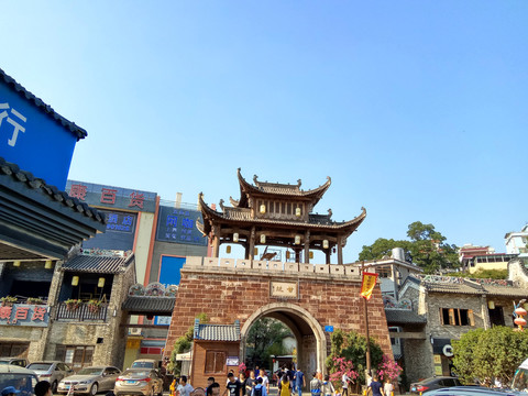 古建筑 古城樓 客家古鎮(zhèn)