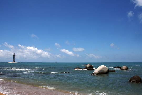 三亞 大小洞天 碧海藍天