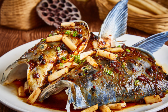 豉汁蒸魚頭