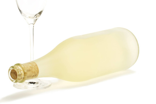 sektglas乏味的Prosecco瓶