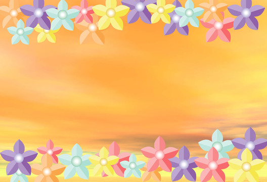 五顏六色的花朵
