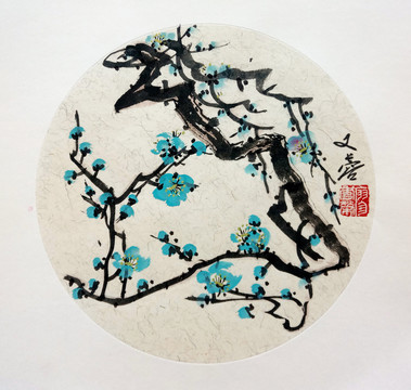 國畫梅花
