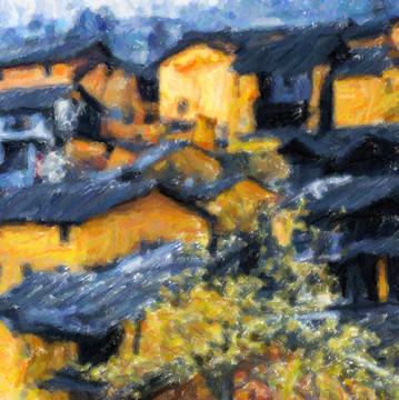 鄉(xiāng)村油畫