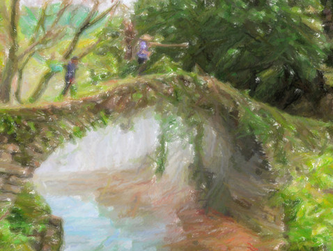 風(fēng)景畫(huà) 石拱橋
