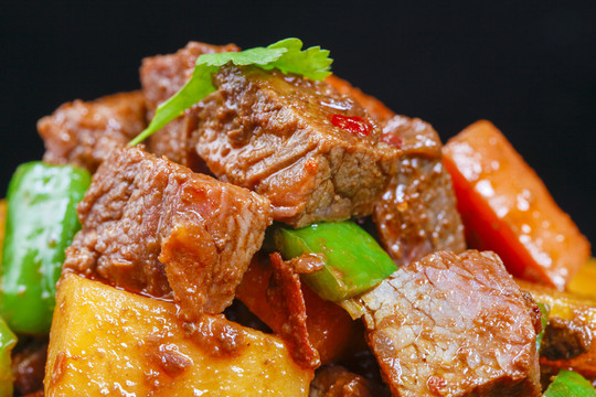 紅燒牛肉 特寫(xiě)