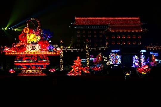 西安城墻燈會