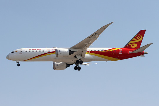 海南航空 波音787 飛機降落