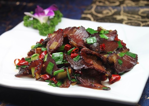 大蒜辣椒臘牛肉