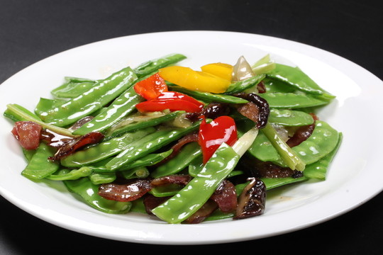 蘭豆炒臘肉
