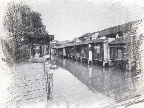 江南古鎮(zhèn)素描