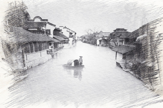 江南古鎮(zhèn)素描