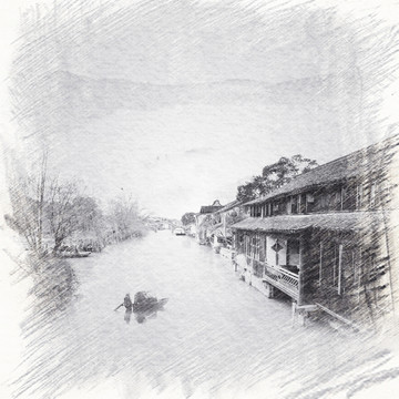 江南古鎮(zhèn)素描