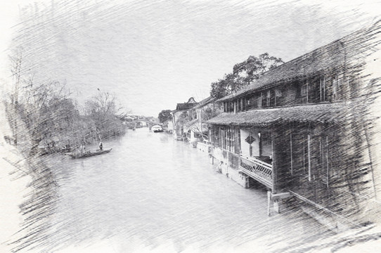 江南古鎮(zhèn)素描