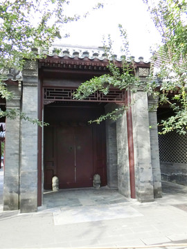四合院院門 門