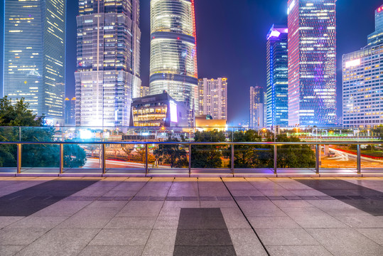 上海陸家嘴金融區(qū)夜景