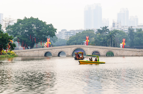 廣州荔灣湖公園景觀