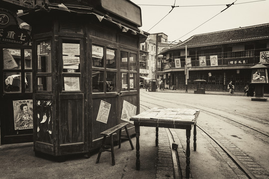 老上海民國(guó)街景