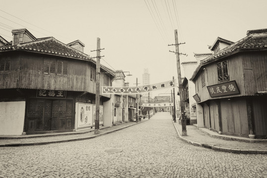 老上海民國(guó)街景