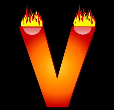 燃燒字母V
